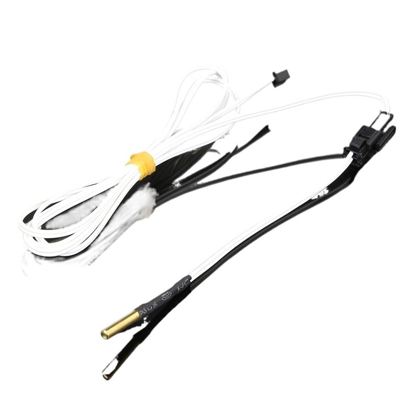 HT NTC100K B3950 Thermistor Sensor With SM Plug Kit Glass Head 2pcs For 3D Printer Hotend - Image 1